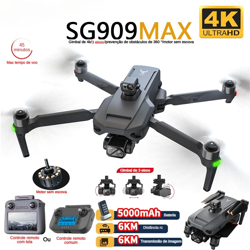 Drone Camera Professional - ZLL SG909 SG909MAX Professionelle Drohne mit